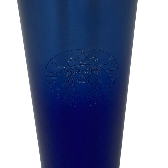 Starbucks Coffee Cold Beverage Blue Stainless Steel 16 Fl Oz Tumbler With Lid - Picture 4 of 9